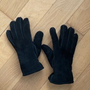 Quince Australian Shearling Gloves, black, S